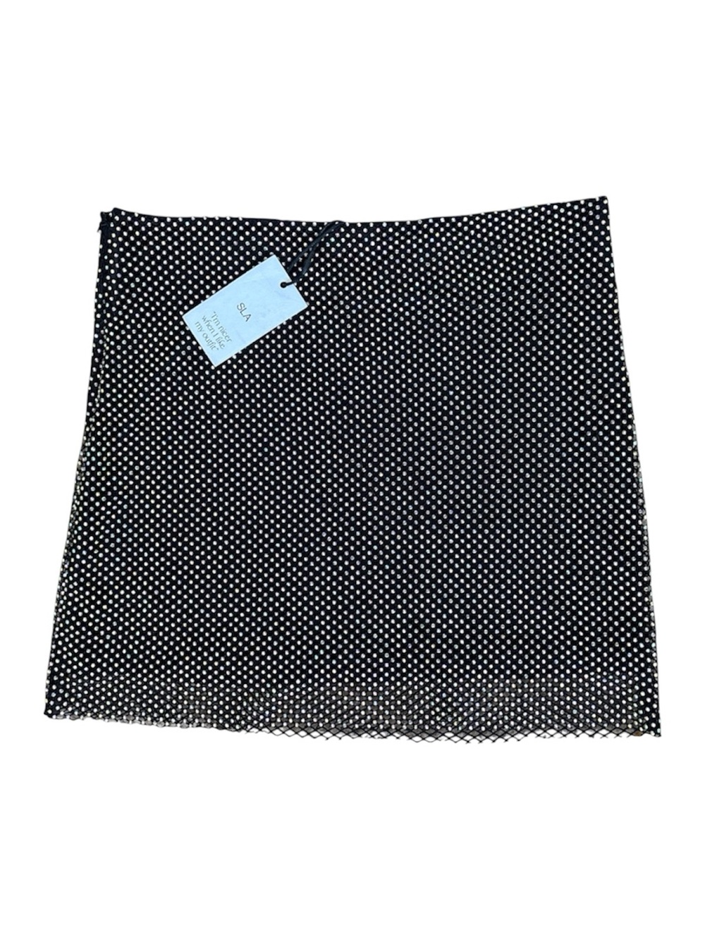NWT SLA The Label Black Romi Diamante Mini Skirt